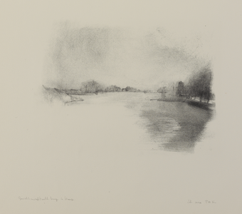 29230 Gezicht op de Vecht vanaf de brug bij Weesp.01-02-1975-28-02-1975